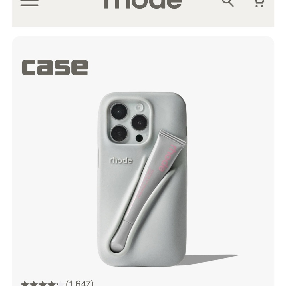 RHODE Taupe Phone Case iPhone 15 pro